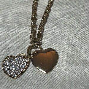 Avon Gold Heart Charm Bracelet